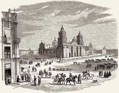 Die Kathedrale der Metropolregion Mexiko-Stadt, Plaza de la Constitución, Mexiko-Stadt,