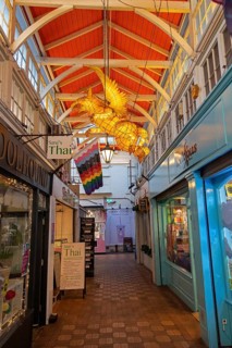 Interior view, Covered Market, Oxford, England, Great Britain