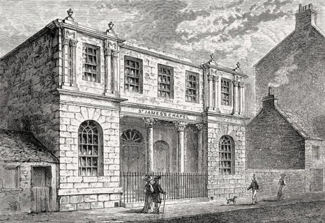 St. James's Chapel, 1820, Leith, Edinburgh, Scotland, 19th century
