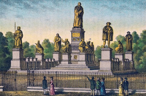 The Monument to the Reformation, 19th century, Worms, Germany