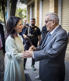 Annalena Bärbock (Alliance 90/The Greens), Federal Foreign Minister, pictured during her trip to