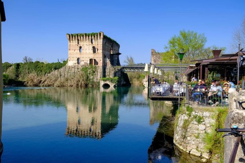 Ponte Visconteo, Mincio, Borghetto, Valeggio sul Mincio, Verona Province, Veneto, Italy