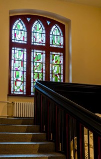 Detail photo, staircase in the Sankt Hedwig Clinic, Große Hamburger Straße, Berlin, Germany