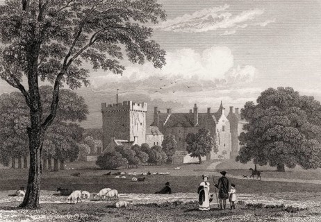 Drum Castle near Drumoak, Aberdeenshire, Scotland, 19th century, from Modern Athens by Th. H.