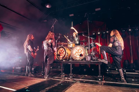 Henrik Sandelin (bassist), Jonas Kungen Jarlsby (guitarist), John Alfredsson (drummer) and Tim