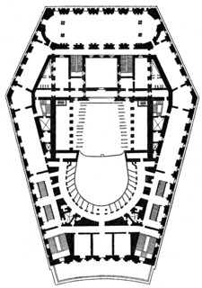 Teatro Real, Royal Theatre, major opera house, Madrid, Spain, 1860s