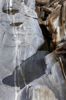 Rocks, rock structures, Verzasca River, near Lavertezzo, Verzasca Valley, Valle Verzasca, Canton