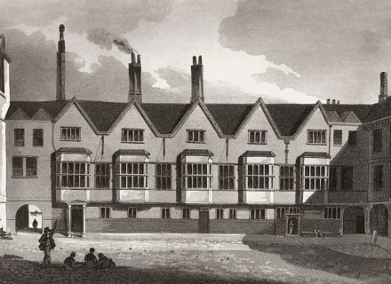 New Palace Yard, Westminster, London, UK, 1808
