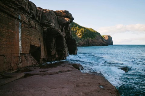 The stunning natural beauty of Flatrock in Newfoundland & Labrador, Canada, showing the dramatic