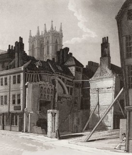 View on King Street, Westminster, London, UK, 1807