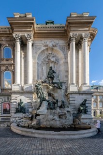 Fountain at the Castle, Budapest, Hungary