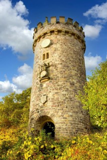 Montage, (M), Germany, Rhineland-Palatinate, Rhine-Hesse region, Ajaxturm on the
