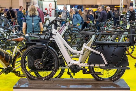Fahrrad Essen, public fair in the halls of Messe Essen, retailers and manufacturers show everything