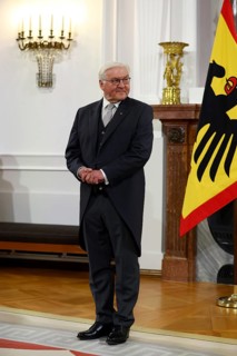 Frank-Walter Steinmeier (President of the Federal Republic of Germany) in front of the Federal