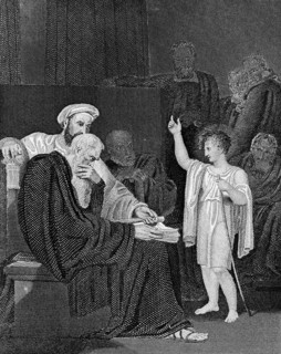 Christ as a boy in the temple talking to the scholars, Gospel of Luke, Laws, chapter 2, Bible,