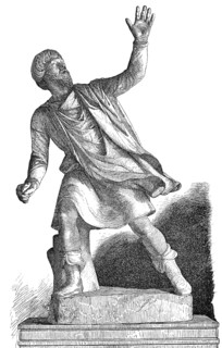 Statue of the educator of the children of Niobe, ancient Greece