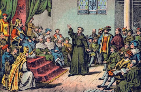 Martin Luther at the imperial Diet or Reichstag of Worms, Edict of Worms, 1521