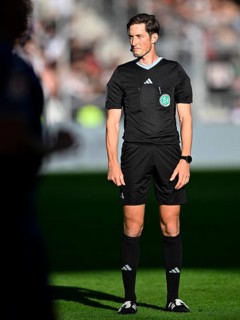 Referee Referee Dr. Matthias Jöllenbeck, PreZero Arena, Sinsheim, Baden-Württemberg, Germany