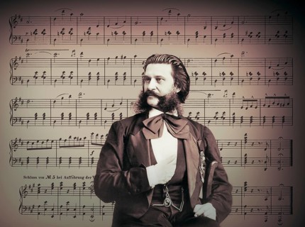 Johann Baptist Strauss II, 1825 – 1899, Austrian composer and violinist, 1879, digitally edited,