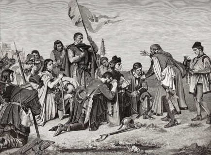 The Hussites before a battle, Hussite Wars, 1419–1434