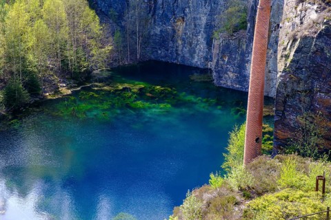 Lehesten Slate Park, industrial monument, technical monument, former slate quarry, Staatsbruch
