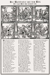 Fable by Hans Sachs, 1494, 1576, a Nuremberg poet, master singer and playwright