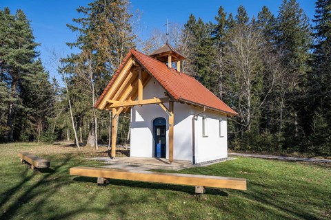 Built and consecrated in 2023, St. Joseph's Chapel on the 980 metre high Klippeneck on the western