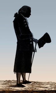 Immanuel Kant, 1724, 1804, German philosopher of the Enlightenment, Shadow tear from 1798