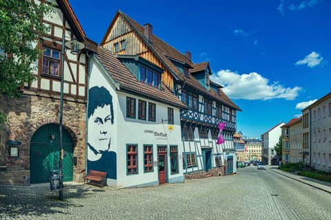 Luther House on Luther Square in Eisenach, Thuringia, Germany