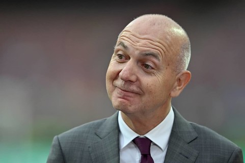 President Bernd Neuendorf GER Portrait, smiles, gesture, gestures, Max Morlock Stadium, Nuremberg,