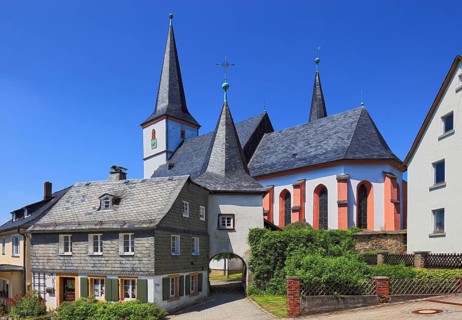 The fortified church Zum Heiligen Geist in Grafengehaig. It is one of the best-preserved and oldest