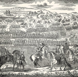 The Battle of Culloden on 16 April 1746, Jacobite rising of 1745