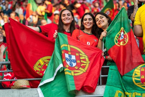 LEIPZIG, GERMANY - JUNE 18, 2024: Euro 2024 Groupe F match Portugal vs Czechia 2:1. Portugal