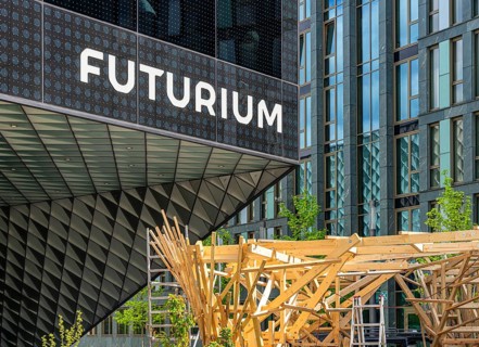 Futurium Berlin, project structure Working on the Future, artist Benjamin Frick, Berlin, Germany