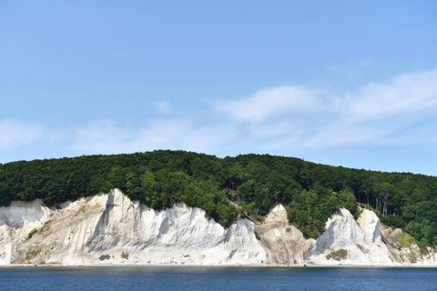 Chalk coast at Jasmund National Park on Rügen, Mecklenburg-Western Pomerania, Germany