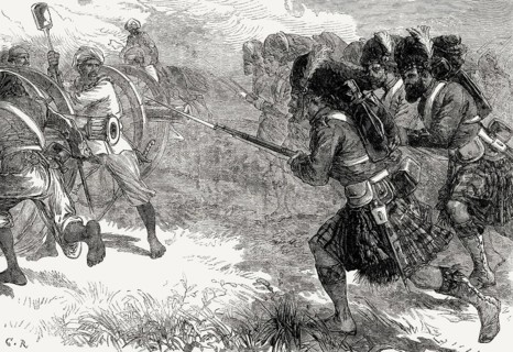 The siege of Cawnpore or Kanpur, Indian rebellion of 1857