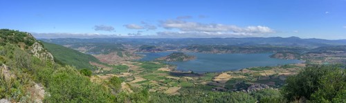 View from Mont Liausson to Lac Salagou, Mourèze, Département Hérault, France