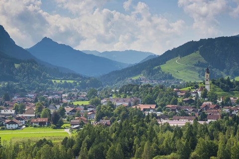 Parish church of St Nicholas in Pfronten, Upper Bavaria, Bavaria, Germany
