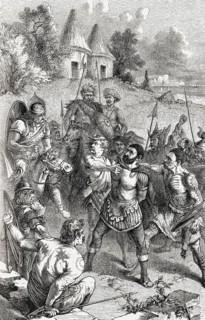 Bitannic chieftains and captured Centurion, Gallic Wars
