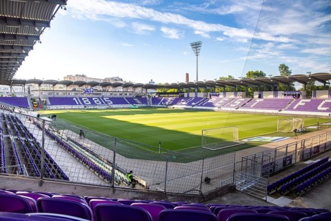Szusza Ferenc Stadium, Budapest. The traditional club Ujpest FC plays its home games here.