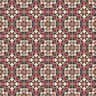 Embroidery Tatreez pattern, Palestinian fashion vector ornament