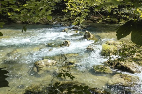 Mangfall near Bruckmühl, district of Miesbach, Upper Bavaria, Bavaria, Germany