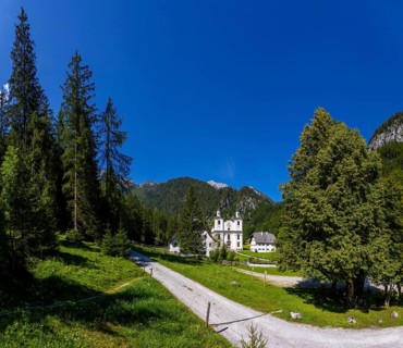 Maria Kirchental pilgrimage church, Loferer Steinberge, Sankt Martin bei Lofer, Pinzgau, Salzburg