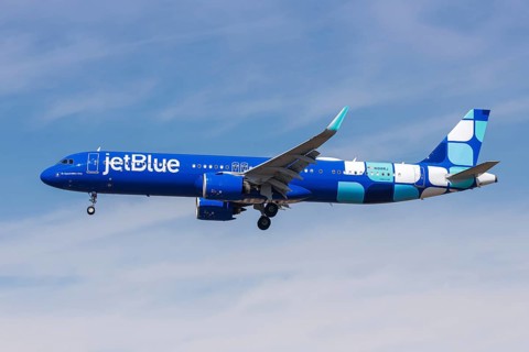 A JetBlue Airways Airbus A321neo aircraft with the registration number N2188J at Los Angeles