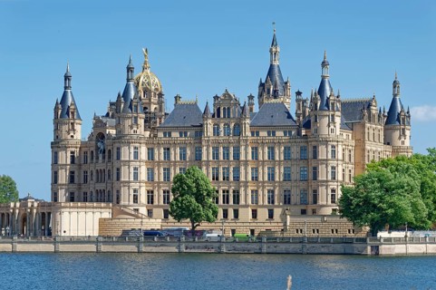 Schwerin Castle, the former main residence of the Dukes and Grand Dukes of Mecklenburg-Schwerin, is