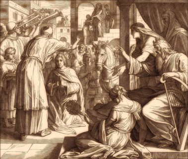 The coronation of Solomon, Old Testament, by Julius Schnorr von Carolsfeld