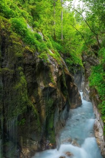 Magical Wimbach Gorge in Ramsau in Berchtesgadener Land