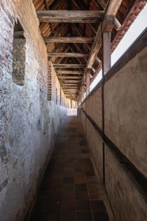 The historic rampart of the completely preserved, approx. 2.7 kilometers long city wall in the old