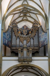 The Fugger organ also called Ulrich's organ, originally from 1608 in the Basilica of St. Ulrich and