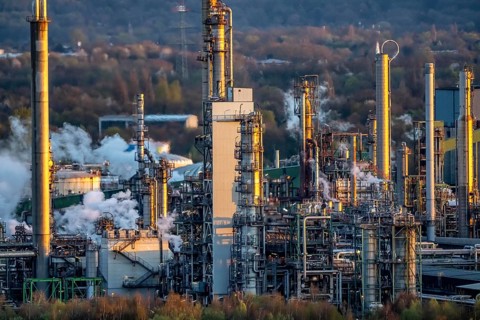 Ruhr Oel GmbH, BP Gelsenkirchen Refinery, in GE-Horst, production of products from mineral oil,